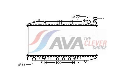 Radiator, engine cooling DN2203 Ava Quality Cooling