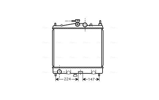 Radiator, engine cooling DN2210 Ava Quality Cooling