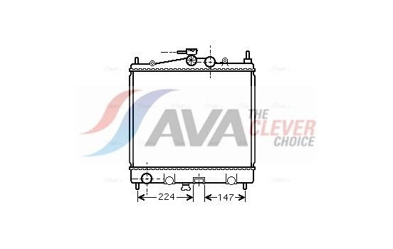Radiator, engine cooling DN2210 Ava Quality Cooling