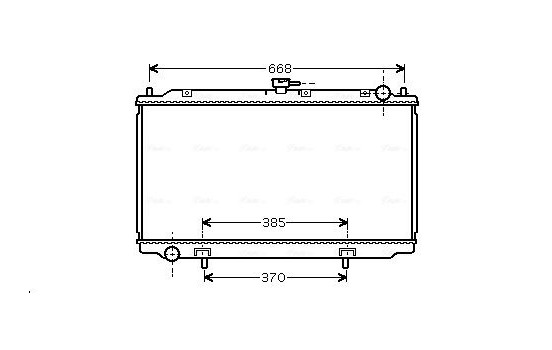 Radiator, engine cooling DN2220 Ava Quality Cooling