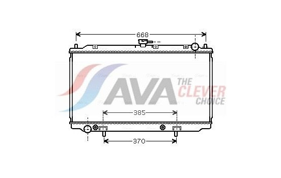 Radiator, engine cooling DN2222 Ava Quality Cooling