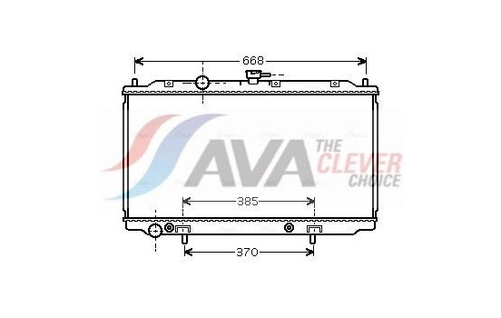 Radiator, engine cooling DN2223 Ava Quality Cooling