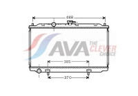 Radiator, engine cooling DN2224 Ava Quality Cooling
