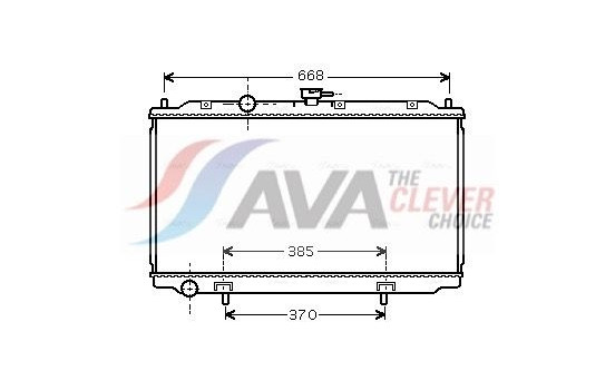 Radiator, engine cooling DN2224 Ava Quality Cooling