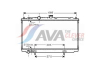 Radiator, engine cooling DN2237 Ava Quality Cooling