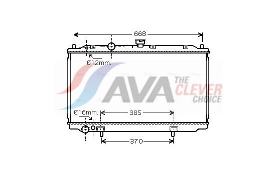 Radiator, engine cooling DN2237 Ava Quality Cooling
