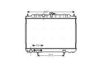 Radiator, engine cooling DN2239 Ava Quality Cooling