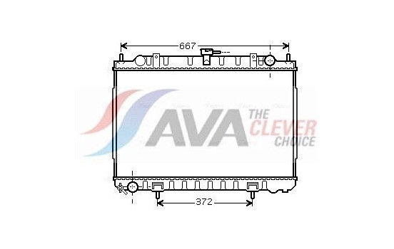Radiator, engine cooling DN2240 Ava Quality Cooling