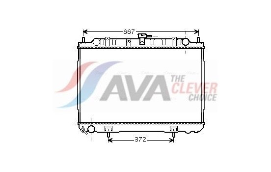 Radiator, engine cooling DN2241 Ava Quality Cooling