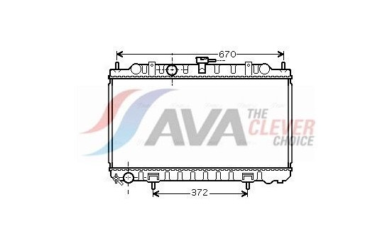 Radiator, engine cooling DN2245 Ava Quality Cooling
