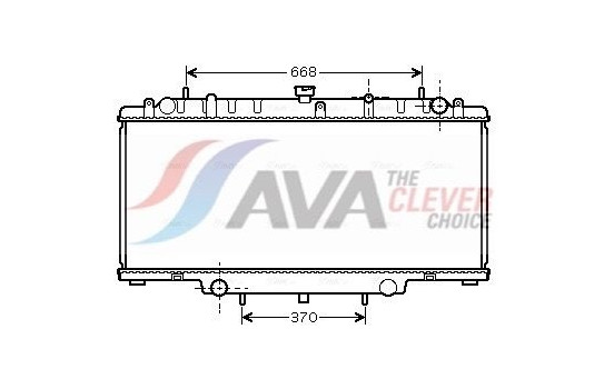 Radiator, engine cooling DN2246 Ava Quality Cooling