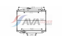 Radiator, engine cooling DN2265 Ava Quality Cooling