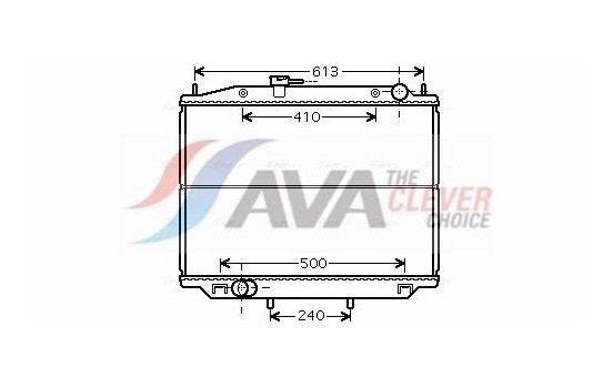 Radiator, engine cooling DN2265 Ava Quality Cooling