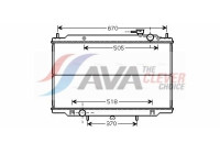 Radiator, engine cooling DN2266 Ava Quality Cooling