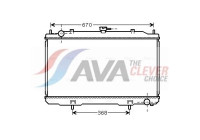 Radiator, engine cooling DN2324 Ava Quality Cooling