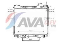 Radiator, engine cooling DN2348 Ava Quality Cooling