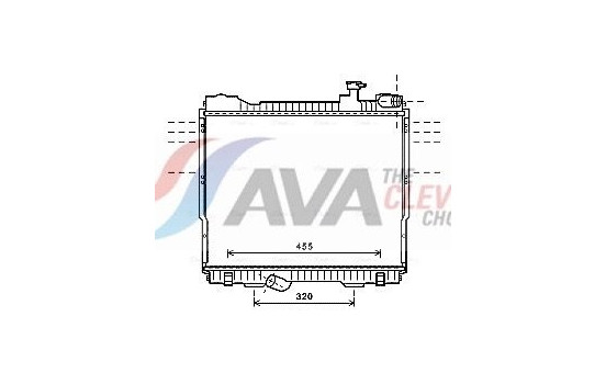Radiator, engine cooling DN2348 Ava Quality Cooling