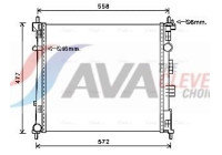 Radiator, engine cooling DN2407 Ava Quality Cooling