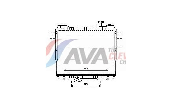Radiator, engine cooling DN2418 Ava Quality Cooling