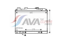 Radiator, engine cooling DN2430 Ava Quality Cooling