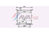 Radiator, engine cooling DN2441 Ava Quality Cooling