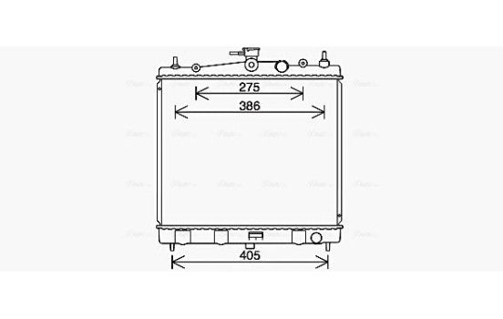 Radiator, engine cooling DN2454 Ava Quality Cooling