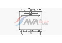 Radiator, engine cooling DN2454 Ava Quality Cooling