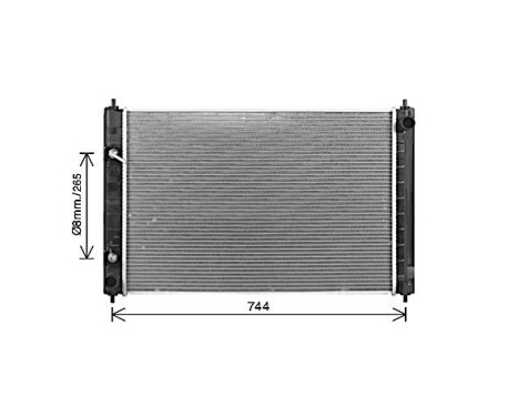 Radiator, engine cooling DN2468 Ava Quality Cooling