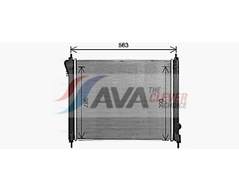 Radiator, engine cooling DN2470 Ava Quality Cooling