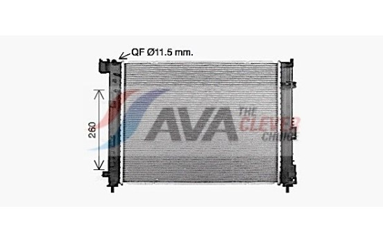 Radiator, engine cooling DN2480 Ava Quality Cooling