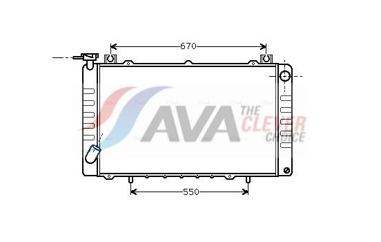 Radiator, engine cooling DNA2150 Ava Quality Cooling