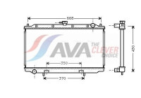 Radiator, engine cooling DNA2181 Ava Quality Cooling
