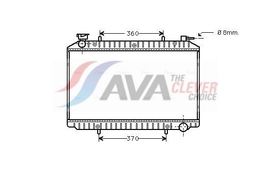 Radiator, engine cooling DNA2206 Ava Quality Cooling