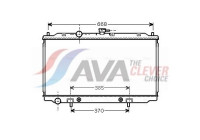 Radiator, engine cooling DNA2218 Ava Quality Cooling