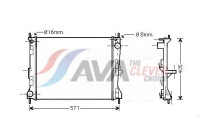 Radiator, engine cooling DNA2235 Ava Quality Cooling