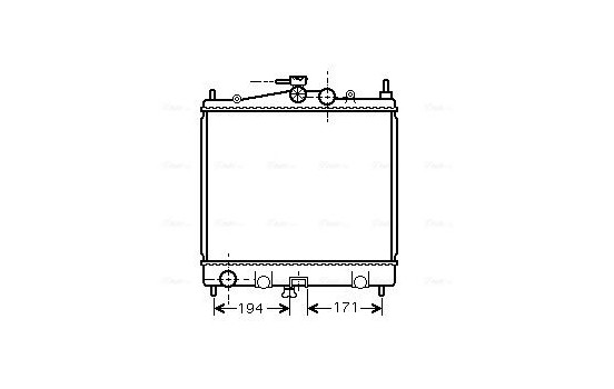 Radiator, engine cooling DNA2247 Ava Quality Cooling