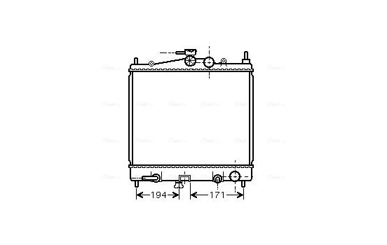 Radiator, engine cooling DNA2248 Ava Quality Cooling