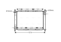 Radiator, engine cooling DNA2261 Ava Quality Cooling