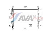 Radiator, engine cooling DNA2279 Ava Quality Cooling