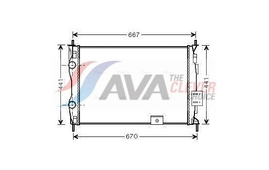 Radiator, engine cooling DNA2279 Ava Quality Cooling