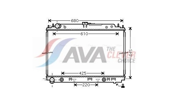 Radiator, engine cooling DNA2297 Ava Quality Cooling
