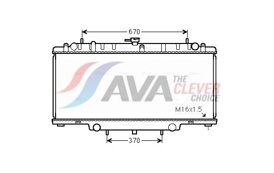 Radiator, engine cooling DNA2394 Ava Quality Cooling