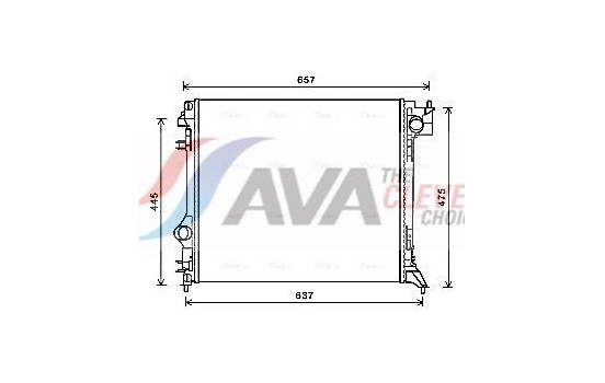 Radiator, engine cooling DNA2416 Ava Quality Cooling