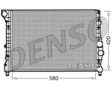 Radiator, engine cooling DRM01001 Denso