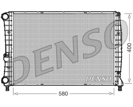 Radiator, engine cooling DRM01002 Denso