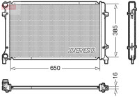 Radiator, engine cooling DRM02014 Denso