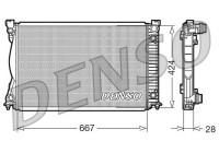 Radiator, engine cooling DRM02039 Denso