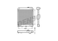 Radiator, engine cooling DRM05030 Denso