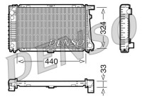 Radiator, engine cooling DRM05032 Denso