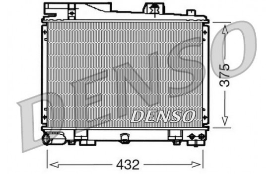 Radiator, engine cooling DRM05034 Denso